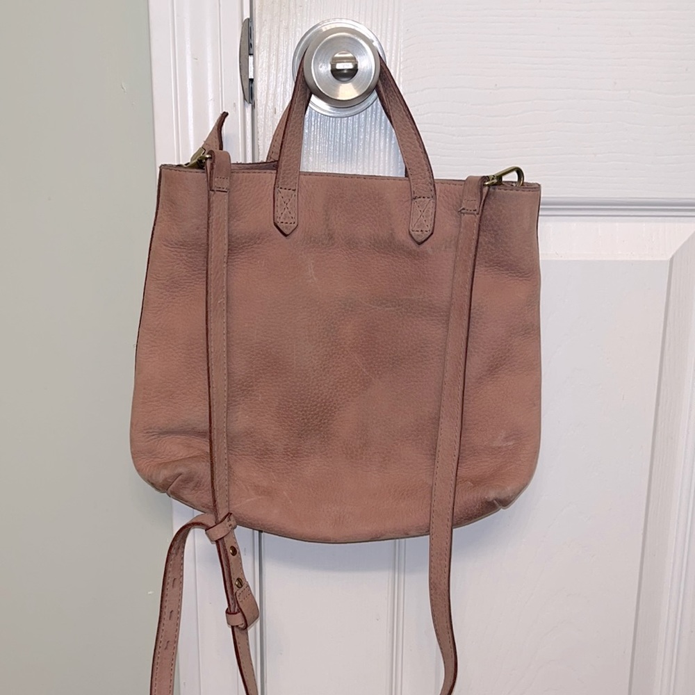 Madewell suede tote.